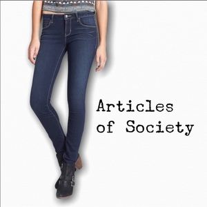 ARTICLES OF SOCIETY MYA SKINNY JEANS ABYSS SIZE 28
